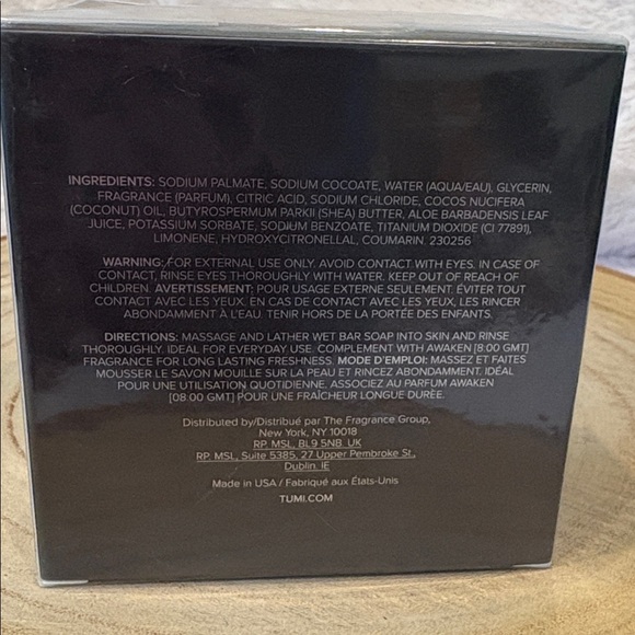 Tumi Men’s AWAKEN Bar Soap - Picture 2 of 3